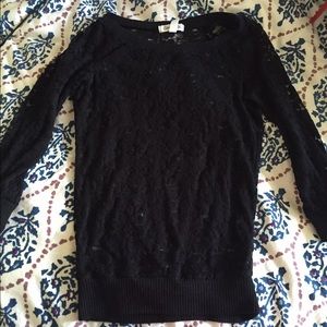 Black lace shirt