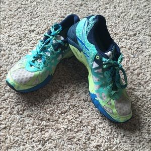 Asics running shoes.