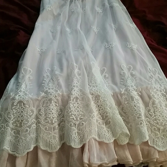 Lacy Pink Shift Dress