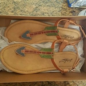 Lucky Brand arrow sandals