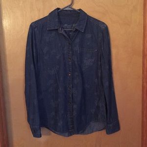 Denim button down shirt