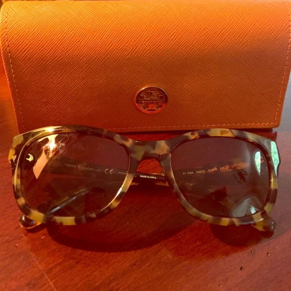 Tory Burch Polarized Tortoise Sunglasses