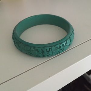 Turquoise wooden Bangle