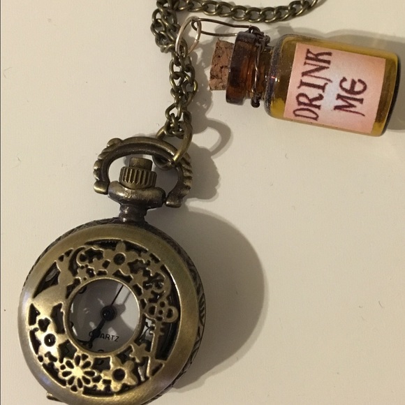 Alice in Wonderland miniature pocket watch