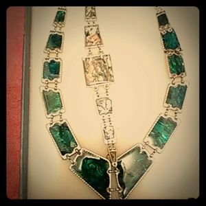 Abalone necklace and bracelet