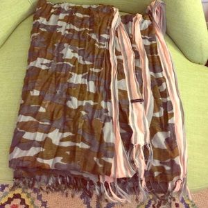 Camo print J. Crew scarf
