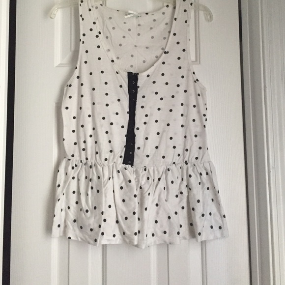Polka dot peplum