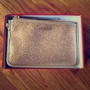 Coach Gold Glitter Wristlet