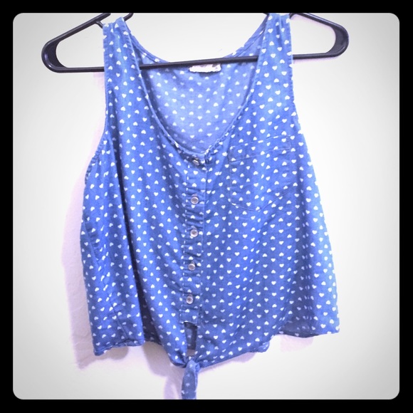 Kirra heart denim button up - Picture 1 of 1