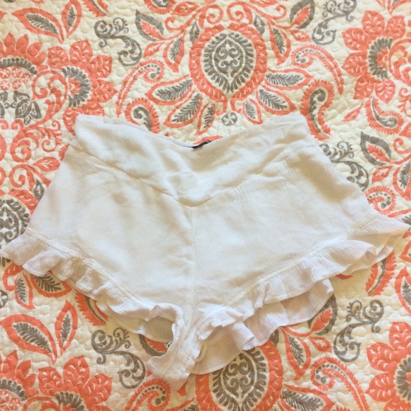 Cheeky High Waisted Ruffle Shorts