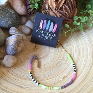 Sale! Premium seed bead necklace gold plated