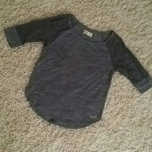 Lightweight grey knit top