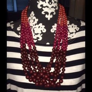 Tri-Colored Necklace with matching earrings