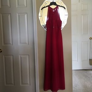 Burgundy Long Dress