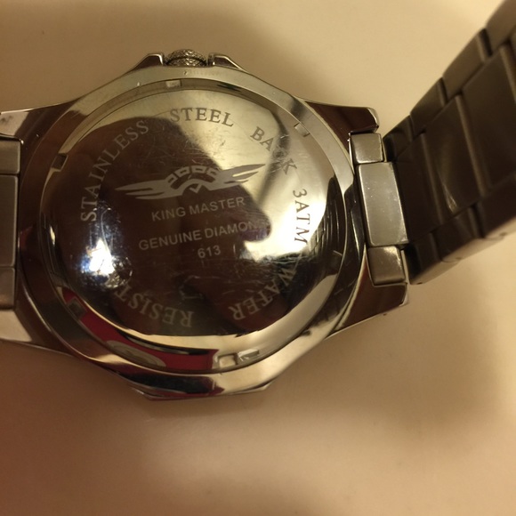 King Master Diamond Silver Watch main image 4