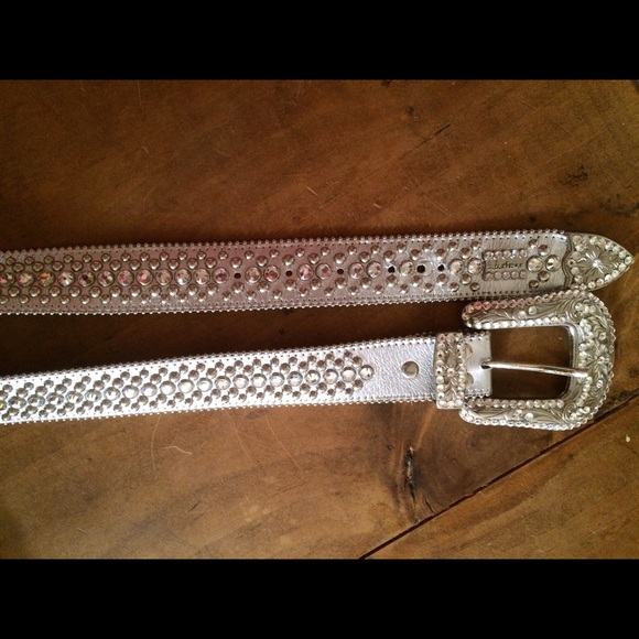 BB Simon western rhinestone belt