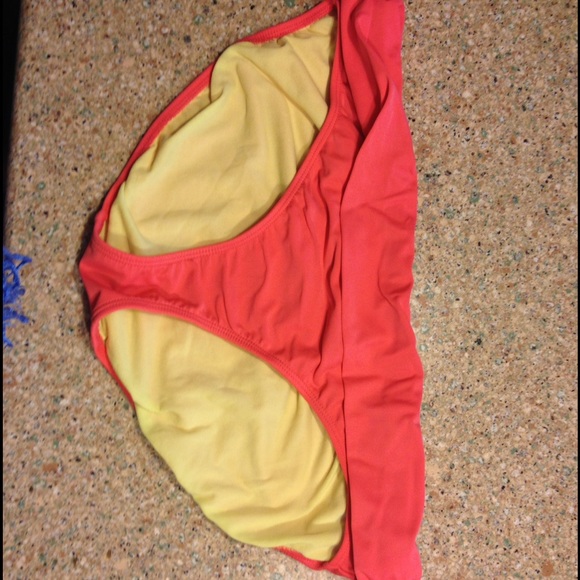 Athlete bikini bottom with banded waist.