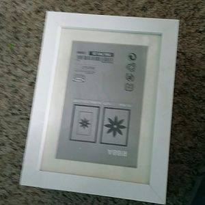 4 white picture frames