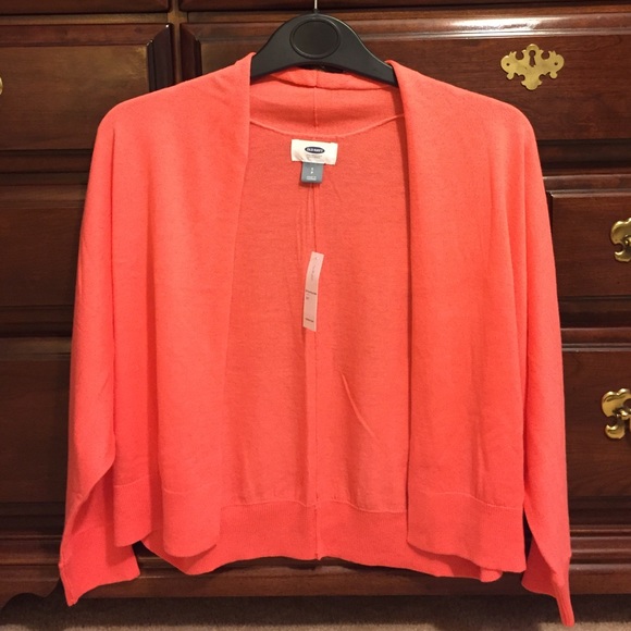 Bright coral cardigan
