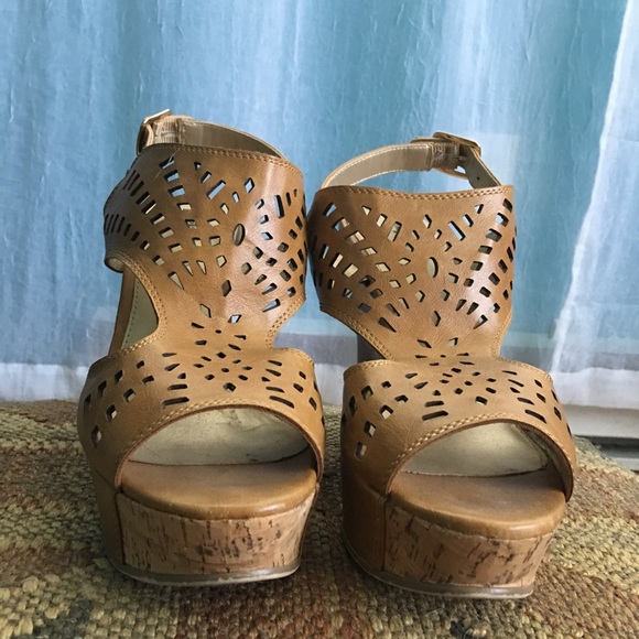 Limelight Tan Wedge Shoe