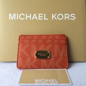 Michael Kors Tangerine Card Case