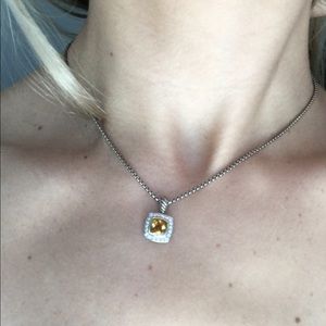 David Yurman Citrine and Diamond pendant