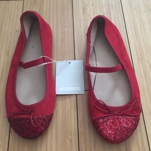 NEW girls red shoes