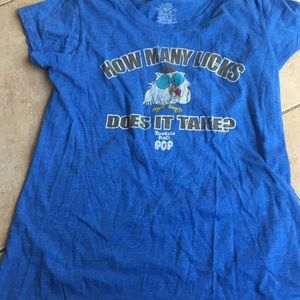 Distressed style ladies/ juniors tee tootsie pop