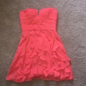 Coral cocktail dress