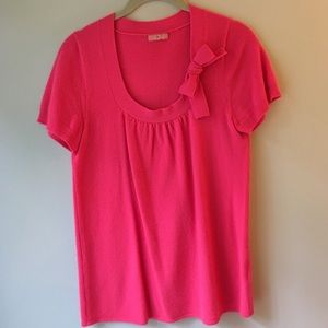 J. Crew Cashmere Hot Pink Top Size Medium
