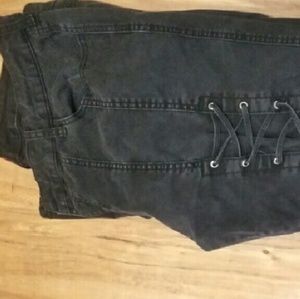 Shoe lace skinny Jeans