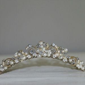Bridal Comb with Pearls and Swarovski Crystals