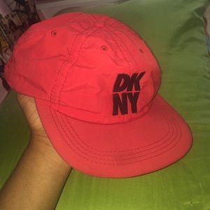 Vintage DKNY flat brim hat