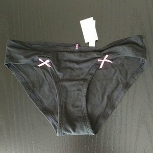 Victoria's Secret PINK bow bikini panty, M, NWT