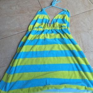 Terry cloth joe boxer cover up