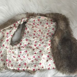 H&M FUR VEST for GIRLS SIZE 2-3y