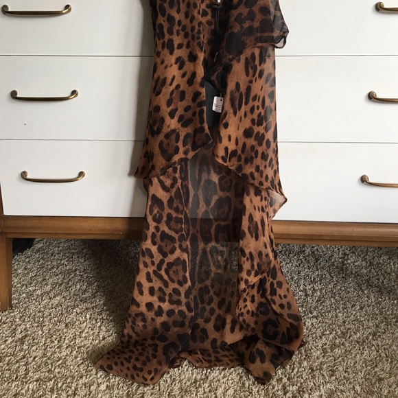 Unif leopard chiffon blouse - Picture 2 of 4