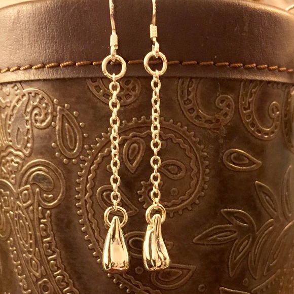 Sterling silver drop earrings