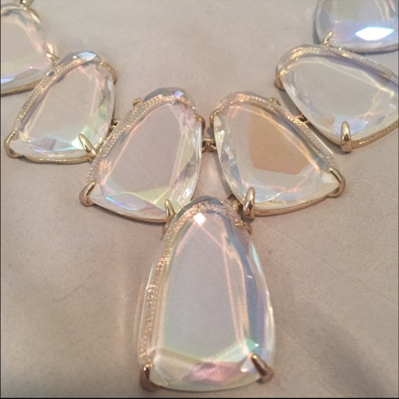 *sold* Kendra Scott Clear iridescent Harlow - Picture 2 of 3
