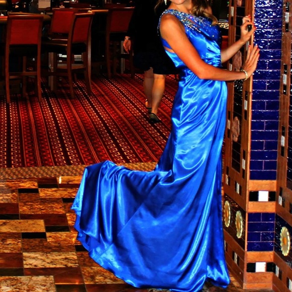 blue prom dress - Picture 2 of 2