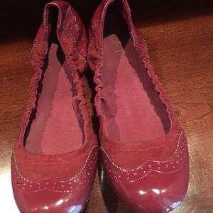 LOFT Shoes Red Flats 10