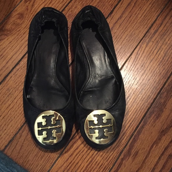 Tory burch black flats
