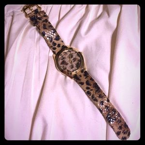 🐯leopard Betsy Johnson watch BRAND NEW