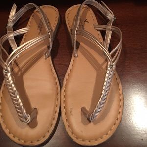 AMERICAN EAGLE tans & bronze sandal 9
