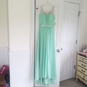Gorgeous Long Mint Dress