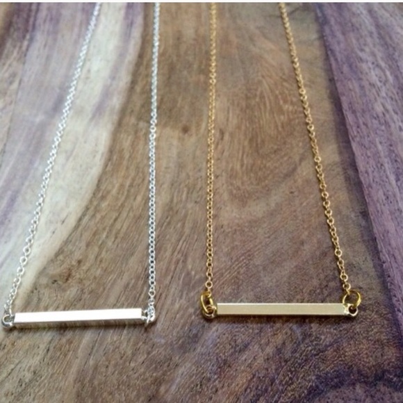 • Gold Bar Necklace • - Picture 4 of 4