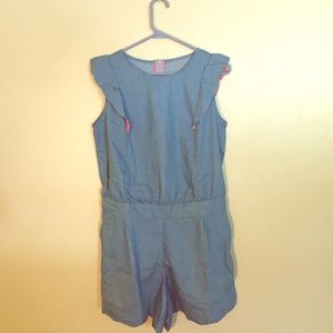 Donating 7/1-- Denim romper