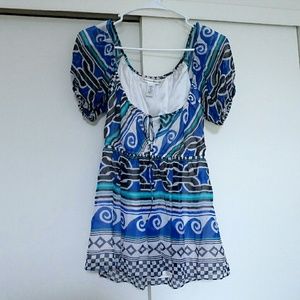 Diane von Furstenberg Great Wave babydoll top