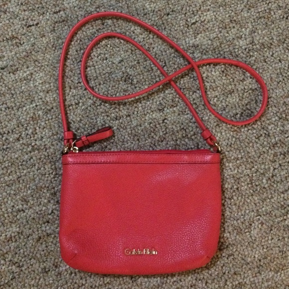 calvin klein crossbody red