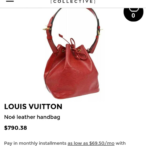 Loius Vuitton  vintage epi petit noe red bag - Picture 4 of 4